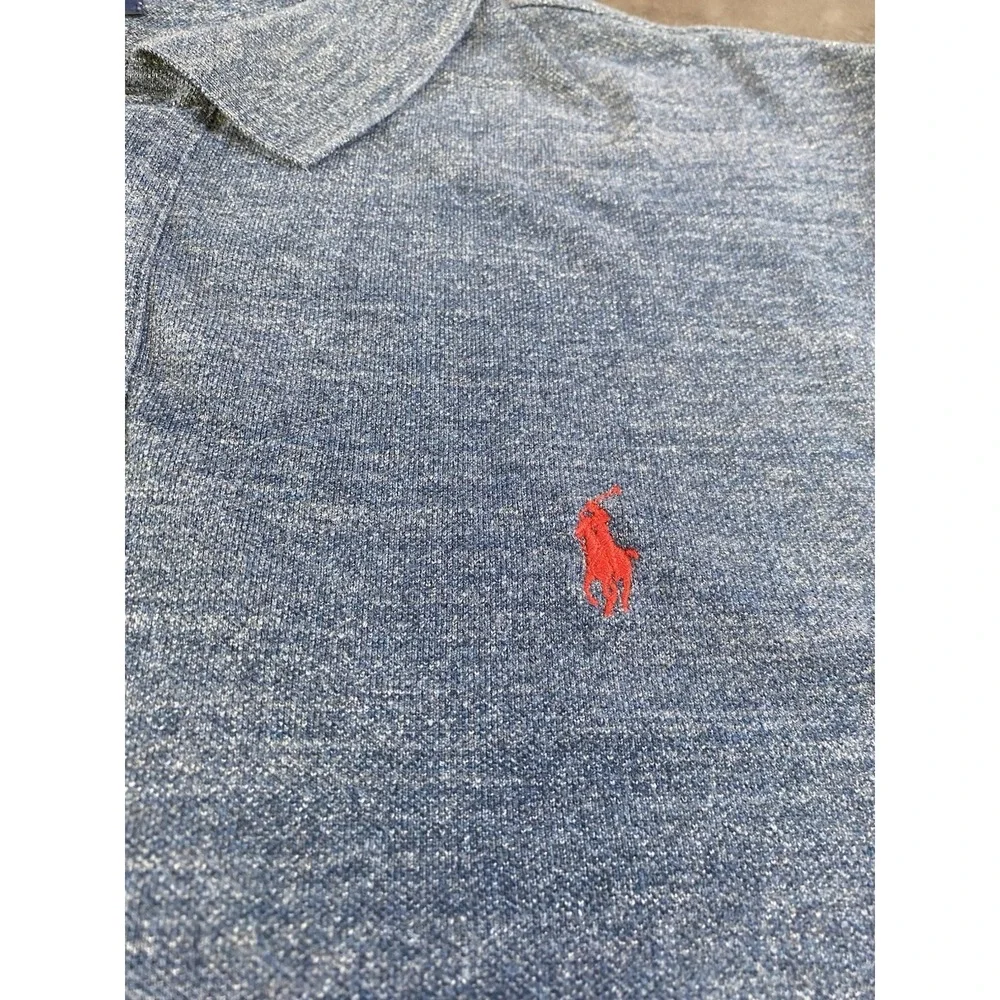 Ralph Lauren Polo Men's Custom Short Sleeve Collard Blue Shirt Size 2XL